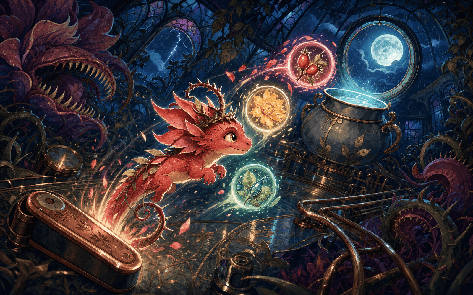 Bramblebrew Pinball game artwork
